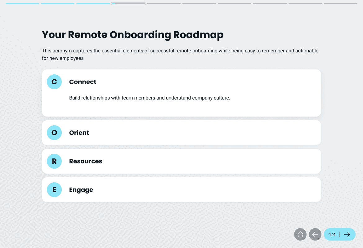 Example course design 1