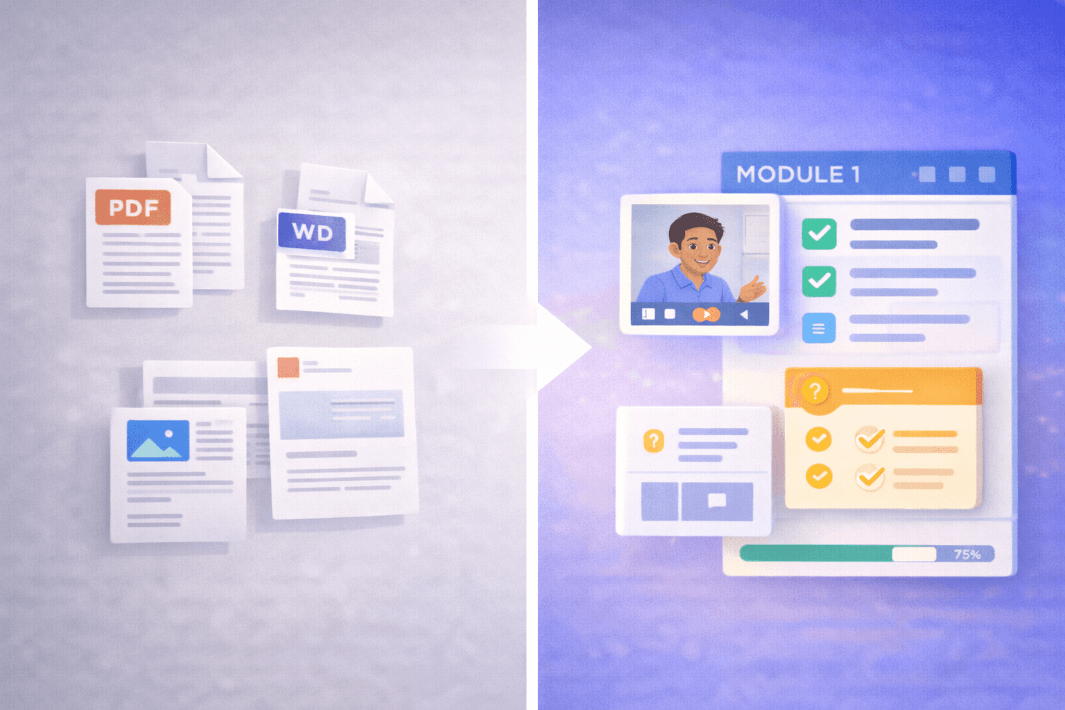 Top AI platforms for converting documents into courses